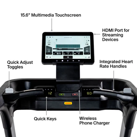 Inspire Series T7s Treadmill with 15.6 Screen view 3